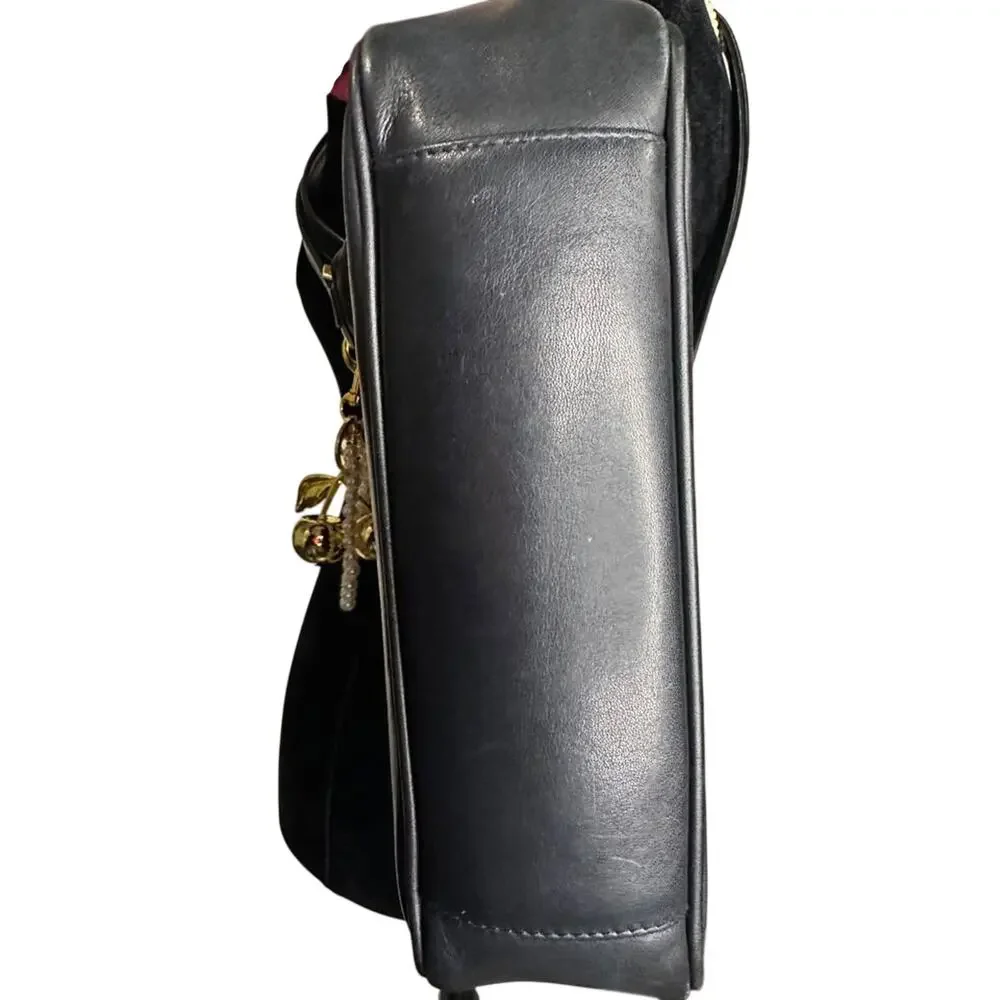 Leather Shoulder Bag Brass Hardware Coach Look Alike